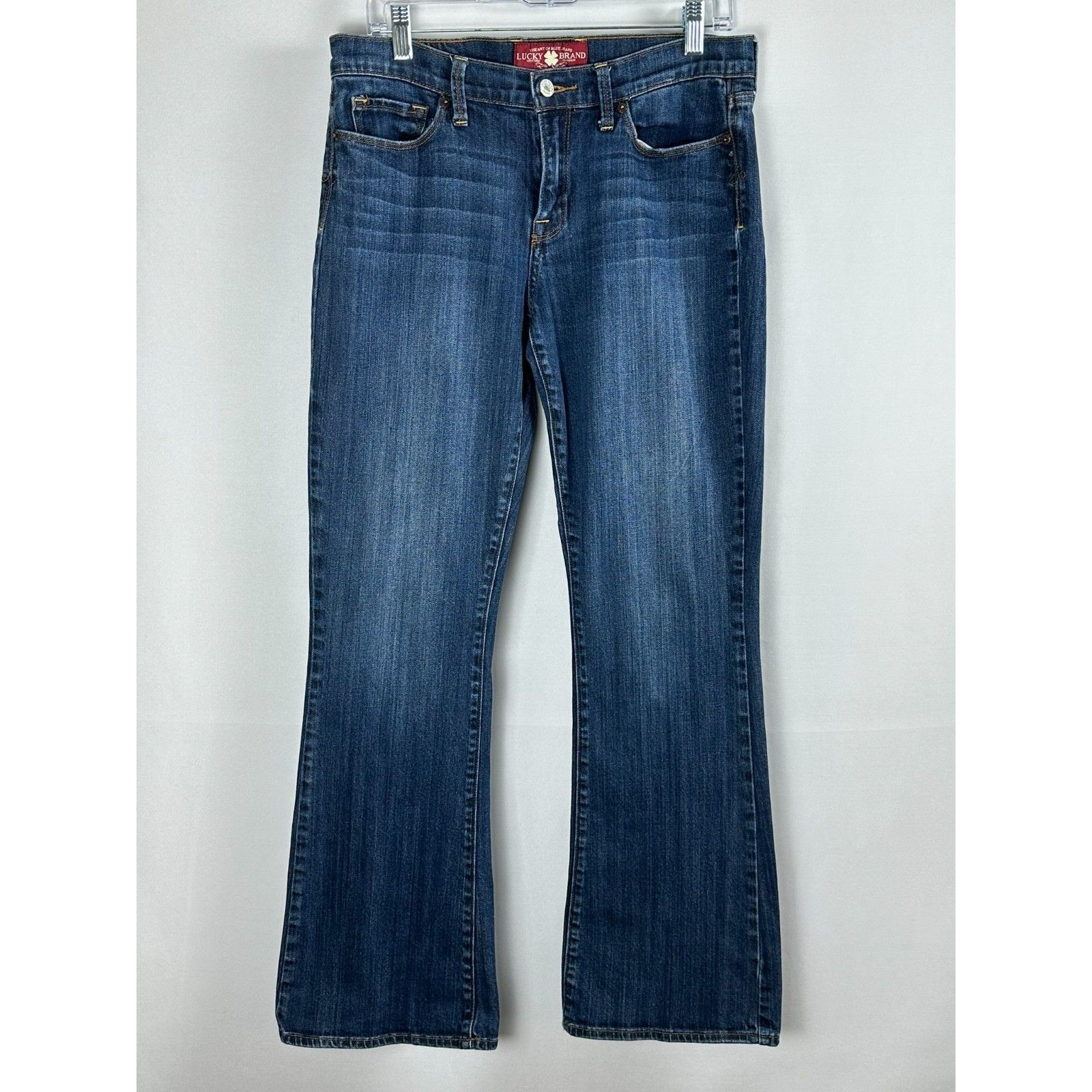 Lucky Brand Sofia Bootcut Jeans Womens 12  31 Inseam Blue Mid Rise Stretch